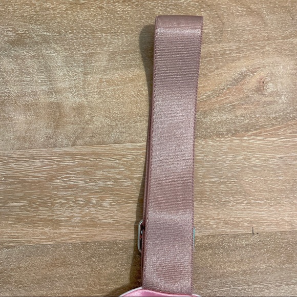 NEW JYORK THE LABEL Pink Satin Adjustable Taupe Strap Bikini Swimwear XS/S - Picture 5 of 12